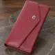 Гаманець для жінок із натуральної шкіри з геометричним клапаном ST Leather 22547 Бордовий