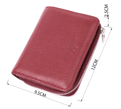 Жіночий гаманець середнього розміру з натуральної шкіри ST Leather 22551 Бордовий