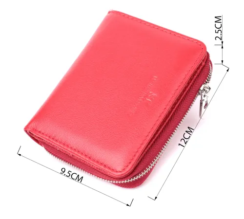 Гаманець для жінок яскравого кольору з натуральної шкіри ST Leather 22552 Червоний