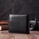 Чоловічий трендовий гаманець із натуральної шкіри ST Leather 22553 Чорний