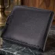 Чоловічий трендовий гаманець із натуральної шкіри ST Leather 22553 Чорний
