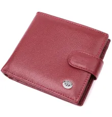 Практичний жіночий гаманець з натуральної шкіри ST Leather 22554 Бордовий