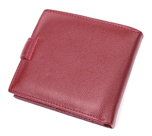 Практичний жіночий гаманець з натуральної шкіри ST Leather 22554 Бордовий