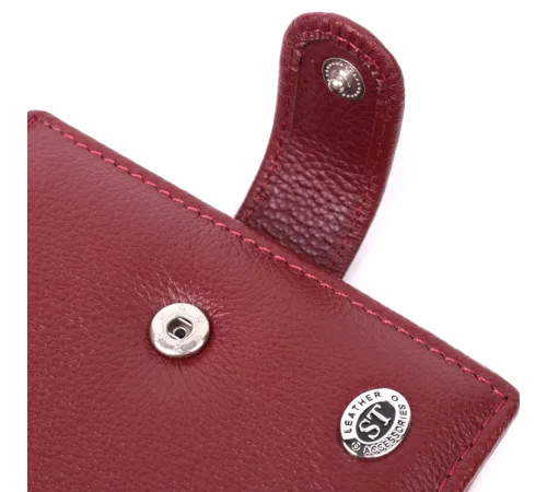 Практичний жіночий гаманець з натуральної шкіри ST Leather 22554 Бордовий