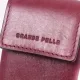 Ключниця для жінок у вигляді футляра з натуральної шкіри GRANDE PELLE 22572 Бордовий