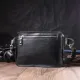 Сумка бананка прямокутного формату із якісної натуральної шкіри GRANDE PELLE 22576 Чорний