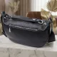 Шкіряна сумка жіноча через плече з незвичайним бігунком брелоком Vintage 22615 Чорна