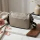 Красива жіноча сумка з вишивкою на лицьовій стороні з натуральної шкіри Vintage 22626 Сіра