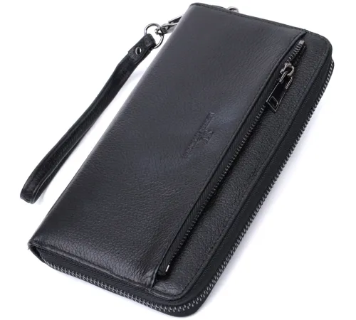 Зручний клатч для чоловіків із натуральної шкіри ST Leather 22681 Чорний