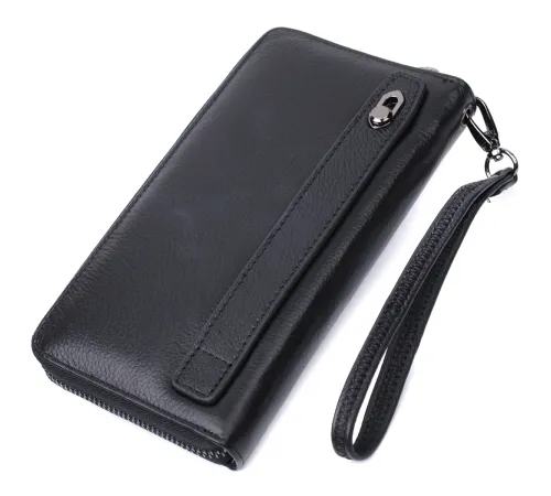 Зручний клатч для чоловіків із натуральної шкіри ST Leather 22681 Чорний