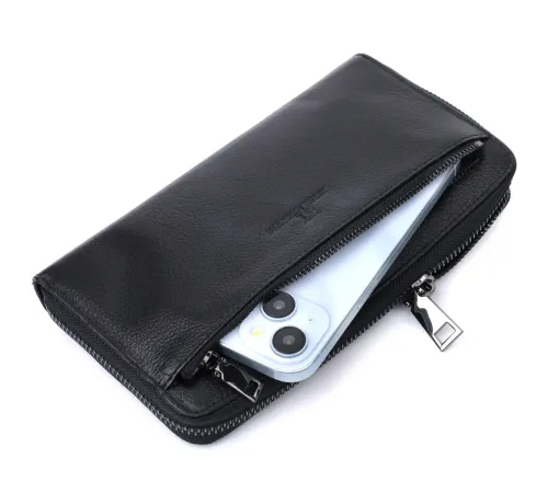 Зручний клатч для чоловіків із натуральної шкіри ST Leather 22681 Чорний