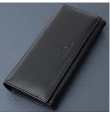 Класичний жіночий гаманець з натуральної шкіри ST Leather 22676 Чорний