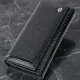 Лакований шкіряний гаманець з блоком для кредитних карток ST Leather 22683 Чорний