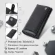 Лакований шкіряний гаманець з блоком для кредитних карток ST Leather 22683 Чорний