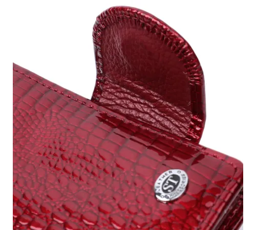 Лакований гаманець для жінок середнього розміру ST Leather 22685 Червоний