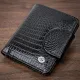 Гаманець для жінок середнього розміру з натуральної шкіри ST Leather 22686 Чорний
