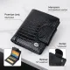 Гаманець для жінок середнього розміру з натуральної шкіри ST Leather 22686 Чорний