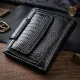 Гаманець для жінок середнього розміру з натуральної шкіри ST Leather 22686 Чорний