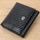 Компактний жіночий гаманець з натуральної лакованої шкіри ST Leather 22688 Чорний