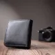 Жіночий шкіряний гаманець для карток купюр та монет ST Leather 22690 Чорний