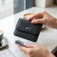 Жіночий шкіряний гаманець для карток купюр та монет ST Leather 22690 Чорний