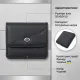 Жіночий шкіряний гаманець для карток купюр та монет ST Leather 22690 Чорний