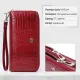 Фактурний клатч на два відділення з лакованої натуральної шкіри ST Leather 22692 Червоний