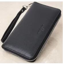 Красивий клатч унісекс на одне відділення з натуральної шкіри ST Leather 22697 Чорний