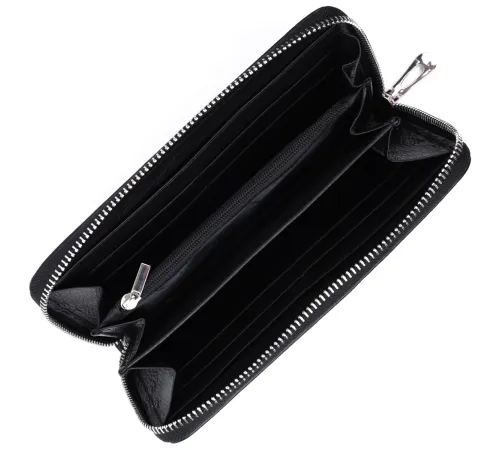 Красивий клатч унісекс на одне відділення з натуральної шкіри ST Leather 22697 Чорний
