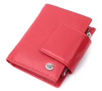 Жіночий гаманець вертикального формату із натуральної шкіри ST Leather 22704 Червоний