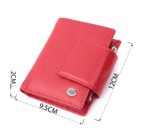 Жіночий гаманець вертикального формату із натуральної шкіри ST Leather 22704 Червоний
