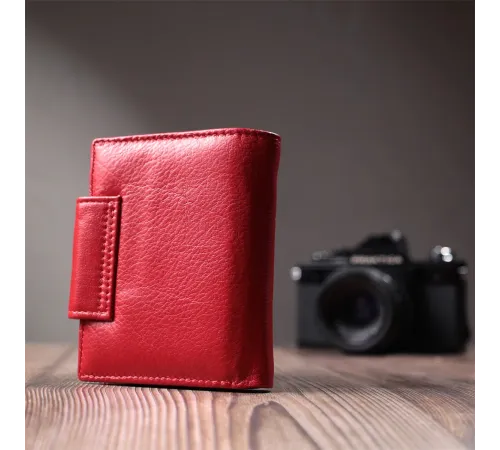 Жіночий гаманець вертикального формату із натуральної шкіри ST Leather 22704 Червоний
