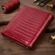 Фактурний жіночий гаманець із натуральної шкіри ST Leather 22705 Червоний