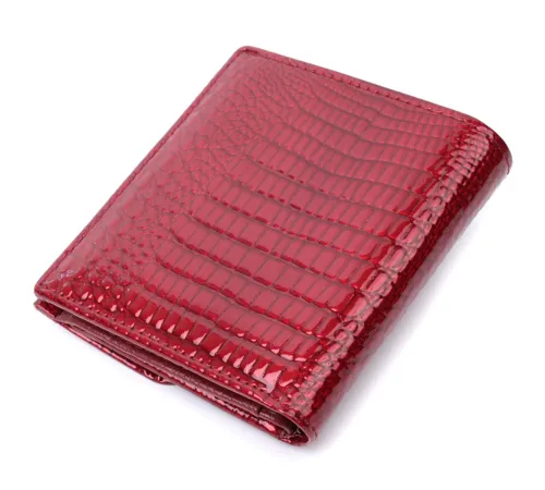 Фактурний жіночий гаманець із натуральної шкіри ST Leather 22705 Червоний
