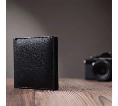 Гарний гаманець для жінок із натуральної шкіри ST Leather 22709 Чорний