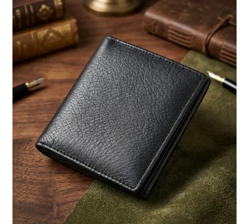 Гарний гаманець для жінок із натуральної шкіри ST Leather 22709 Чорний