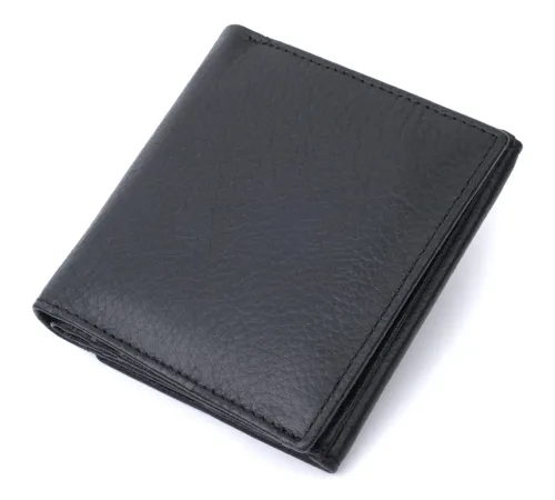 Гарний гаманець для жінок із натуральної шкіри ST Leather 22709 Чорний