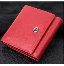 Зручний гаманець для жінок із натуральної шкіри ST Leather 22710 Червоний