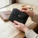 Зручний жіночий гаманець із монетницею із натуральної шкіри ST Leather 22711 Чорний