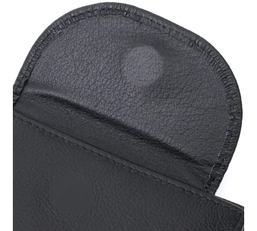 Зручний жіночий гаманець із монетницею із натуральної шкіри ST Leather 22711 Чорний
