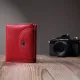Яскравий жіночий гаманець із монетницею з натуральної шкіри ST Leather 22712 Червоний