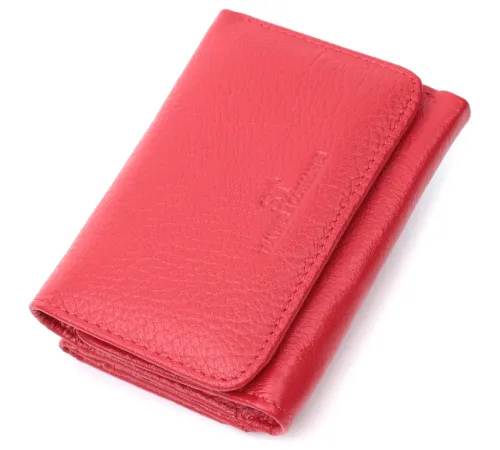 Жіноче портмоне з монетницею із натуральної шкіри ST Leather 22727 Червоний