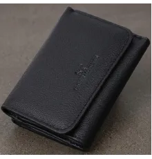 Красиве жіноче портмоне з монетницею з натуральної шкіри ST Leather 22728 Чорний