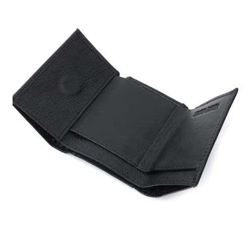 Невелике жіноче портмоне з монетницею з натуральної шкіри ST Leather 22730 Чорний