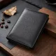 Чоловіче шкіряне портмоне для карток купюр та монет ST Leather 22733 Чорне