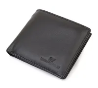 Чоловіче портмоне з натуральної шкіри ST Leather 22734 Чорний