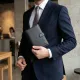 Універсальний чоловічий гаманець для грошей та документів з натуральної шкіри ST Leather 22735 Чорний