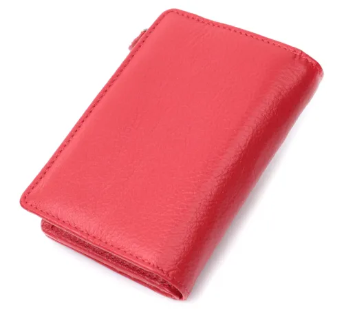 Ідеальний гаманець з монетницею із натуральної шкіри ST Leather 22739 Червоний