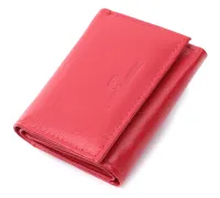 Маленький зручний гаманець з монетницею із натуральної шкіри ST Leather 22741 Червоний