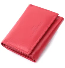 Маленький зручний гаманець з монетницею із натуральної шкіри ST Leather 22741 Червоний